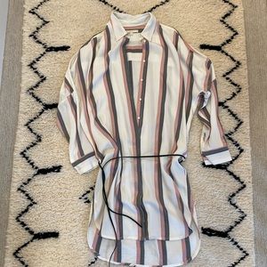 Maje size 2 fr tunic style dress with leather belt